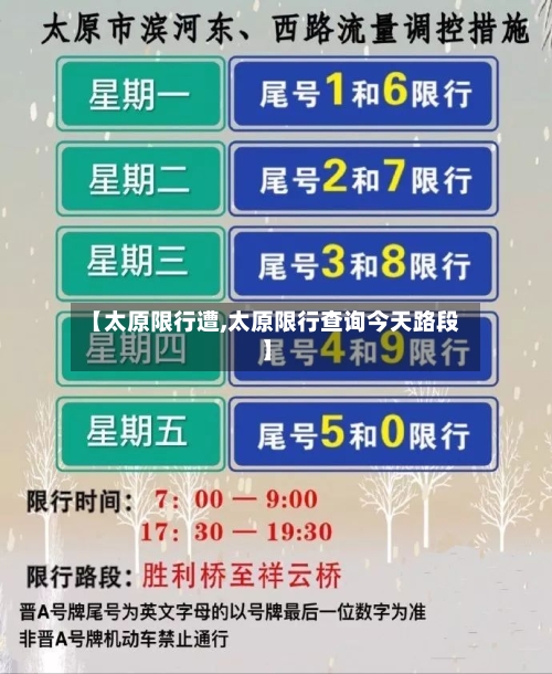【太原限行遭,太原限行查询今天路段】