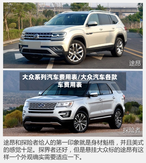 大众系列汽车费用表/大众汽车各款车费用表-第2张图片