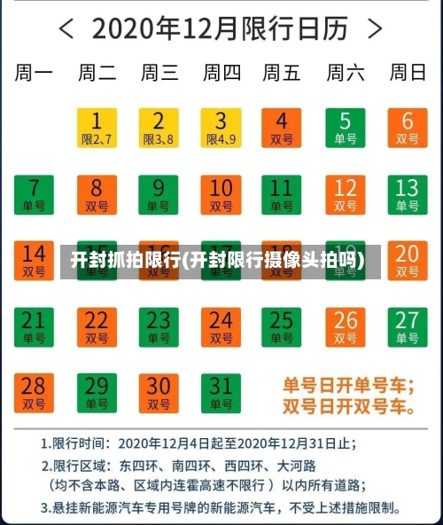 开封抓拍限行(开封限行摄像头拍吗)-第2张图片