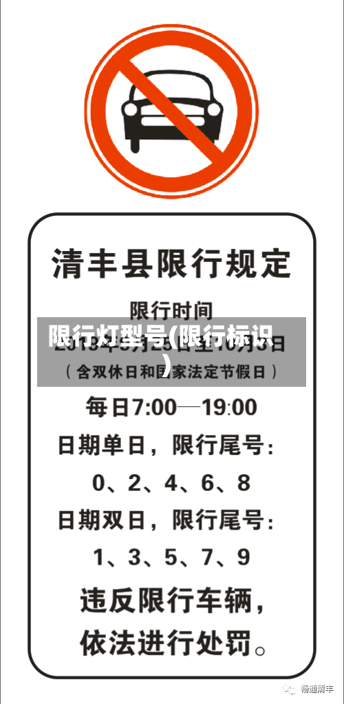限行灯型号(限行标识)