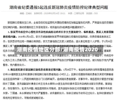 湖南疫情地区分部/湖南疫情2020