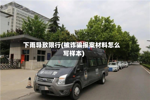 下雨导致限行(被诈骗报案材料怎么写样本)-第3张图片