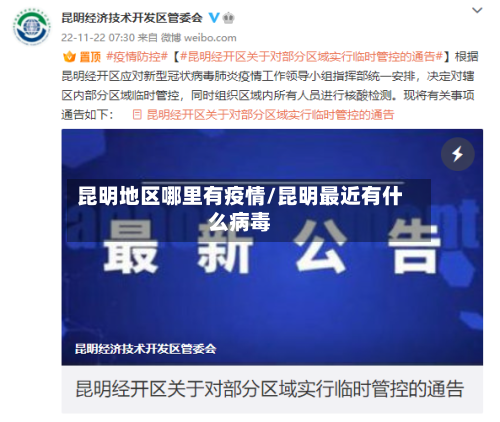 昆明地区哪里有疫情/昆明最近有什么病毒-第3张图片