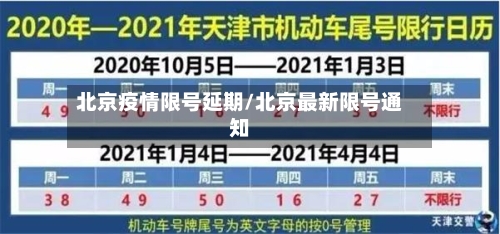 北京疫情限号延期/北京最新限号通知