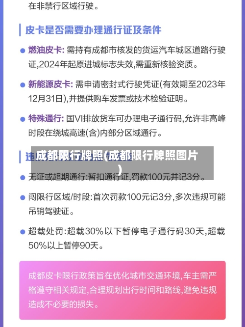 成都限行牌照(成都限行牌照图片)-第2张图片