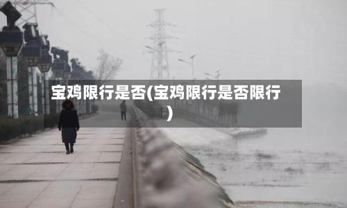 宝鸡限行是否(宝鸡限行是否限行)-第2张图片