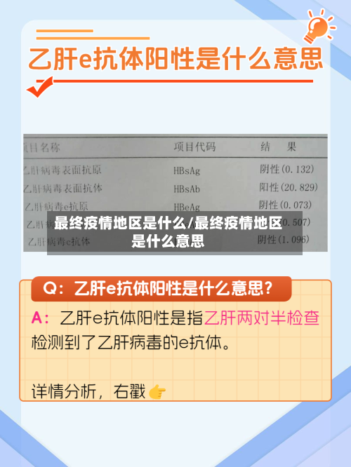 最终疫情地区是什么/最终疫情地区是什么意思