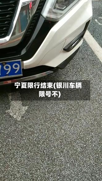 宁夏限行结束(银川车辆限号不)-第3张图片
