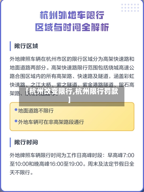 【杭州改变限行,杭州限行罚款】-第2张图片