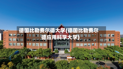 德国比勒费尔德大学(德国比勒费尔德应用科学大学)