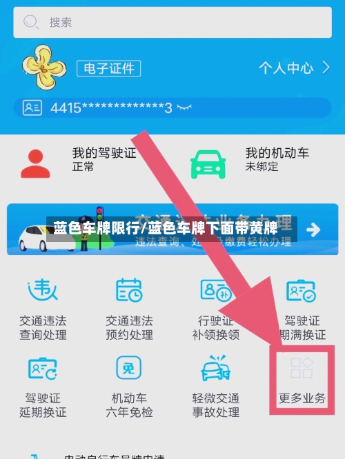 蓝色车牌限行/蓝色车牌下面带黄牌