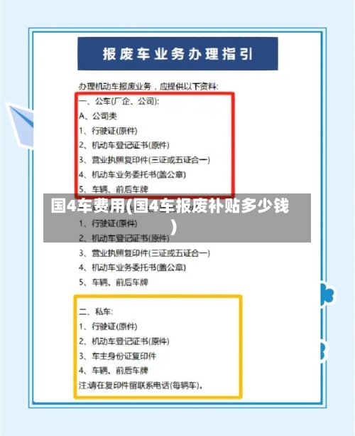国4车费用(国4车报废补贴多少钱)-第3张图片