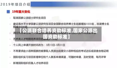 【公派联合培养资助标准,国家公派出国资助标准】