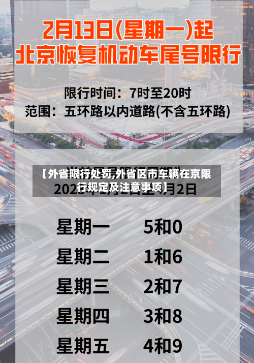 【外省限行处罚,外省区市车辆在京限行规定及注意事项】-第3张图片