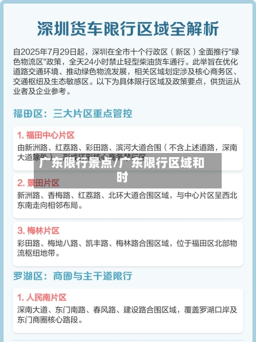 广东限行景点/广东限行区域和时