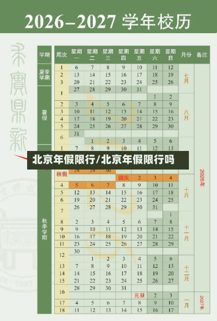 北京年假限行/北京年假限行吗-第2张图片