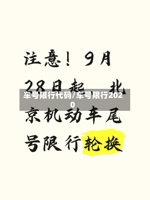 车号限行代码/车号限行2020