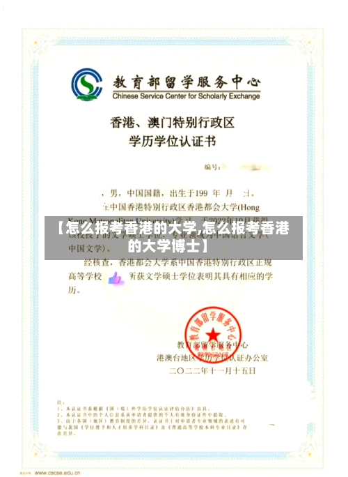 【怎么报考香港的大学,怎么报考香港的大学博士】-第3张图片