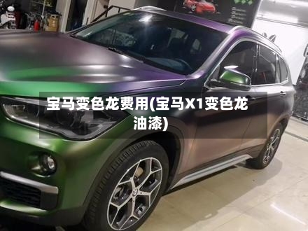 宝马变色龙费用(宝马X1变色龙油漆)