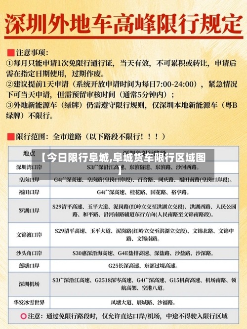 【今日限行阜城,阜城货车限行区域图】-第2张图片