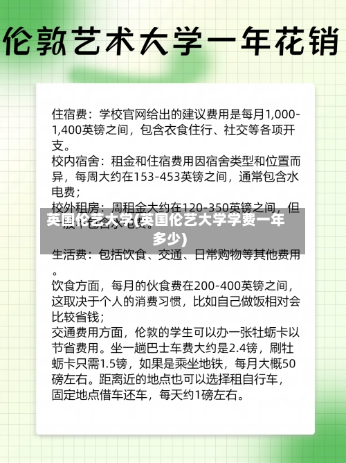 英国伦艺大学(英国伦艺大学学费一年多少)-第2张图片