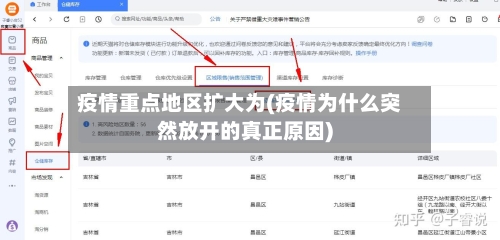 疫情重点地区扩大为(疫情为什么突然放开的真正原因)