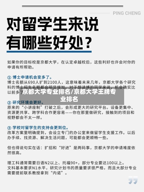 京都大学专业排名/京都大学王牌专业排名-第2张图片