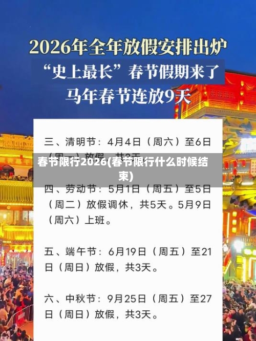 春节限行2026(春节限行什么时候结束)