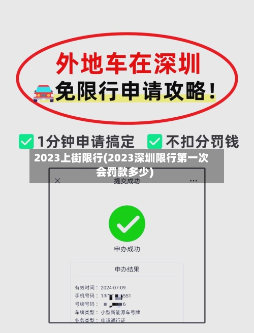 2023上街限行(2023深圳限行第一次会罚款多少)