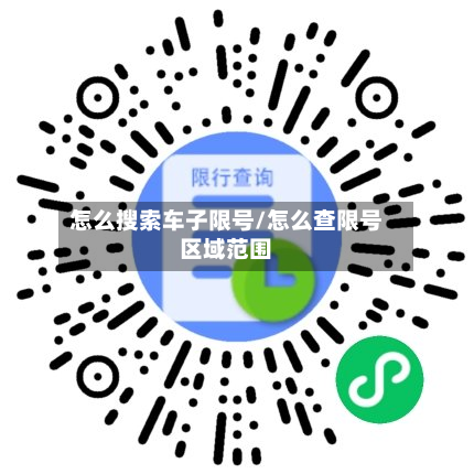 怎么搜索车子限号/怎么查限号区域范围-第2张图片