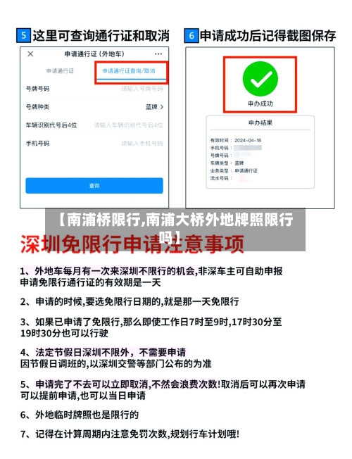 【南浦桥限行,南浦大桥外地牌照限行吗】-第2张图片