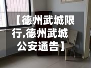 【德州武城限行,德州武城公安通告】