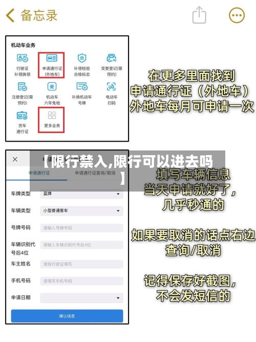 【限行禁入,限行可以进去吗】-第2张图片