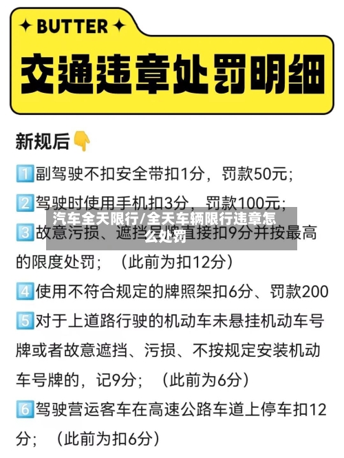 汽车全天限行/全天车辆限行违章怎么处罚