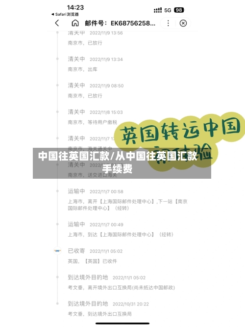 中国往英国汇款/从中国往英国汇款手续费