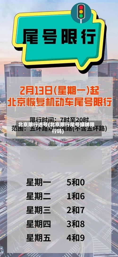 北京限行选号(北京限行尾号绿牌限行吗)