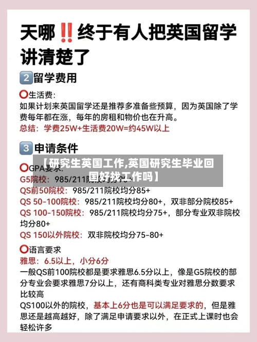 【研究生英国工作,英国研究生毕业回国好找工作吗】-第2张图片