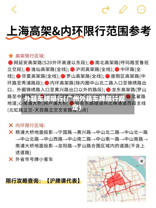 外籍车牌限行(广州外籍车牌限行规定)