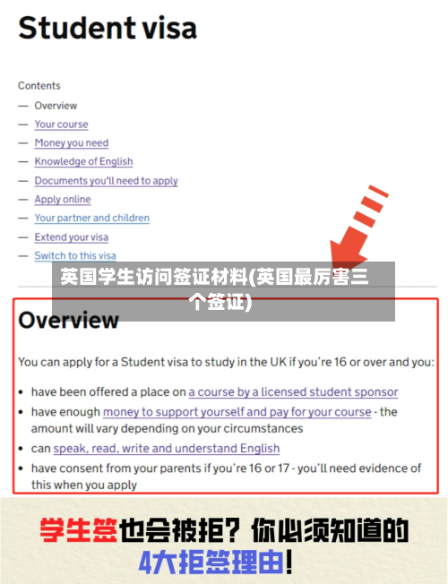 英国学生访问签证材料(英国最厉害三个签证)-第2张图片