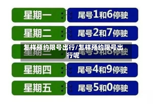 怎样预约限号出行/怎样预约限号出行呢-第2张图片