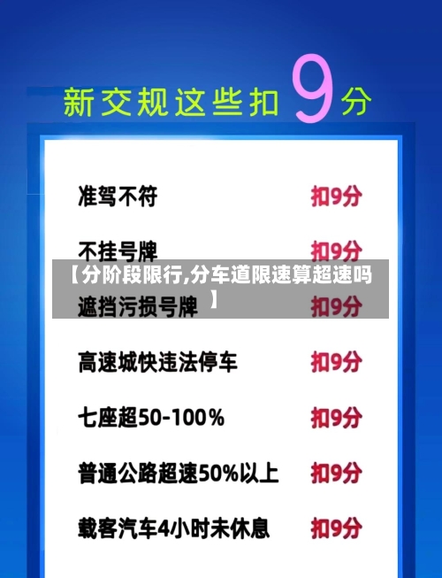 【分阶段限行,分车道限速算超速吗】-第2张图片
