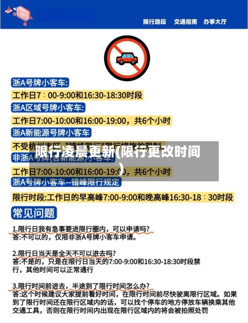 限行凌晨更新(限行更改时间)