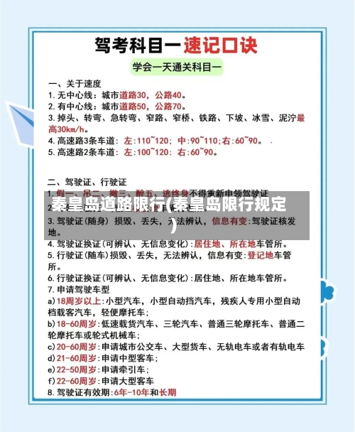 秦皇岛道路限行(秦皇岛限行规定)-第2张图片