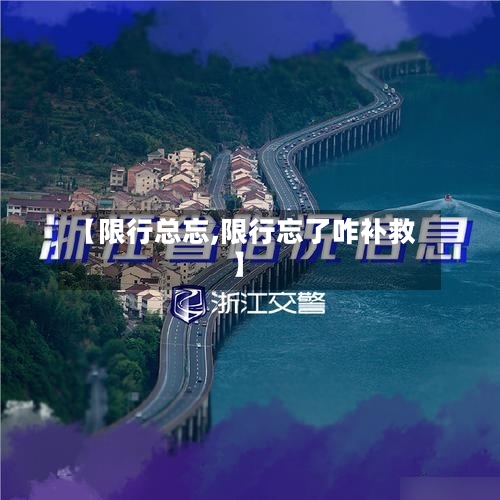 【限行总忘,限行忘了咋补救】-第3张图片