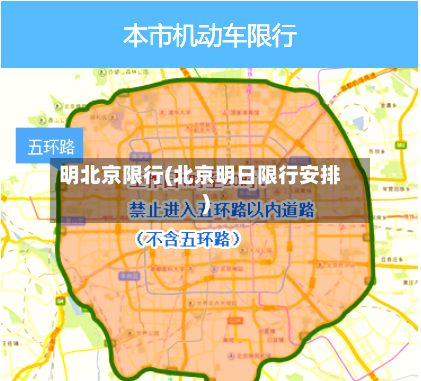 明北京限行(北京明日限行安排)-第2张图片