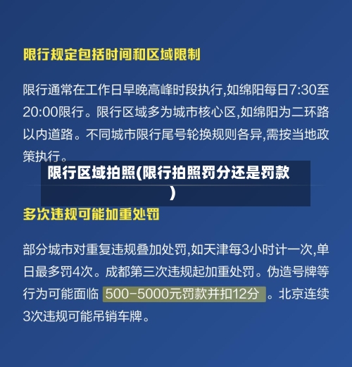限行区域拍照(限行拍照罚分还是罚款)-第3张图片