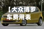 【大众博罗车费用表,大众汽车波罗费用表】-第3张图片