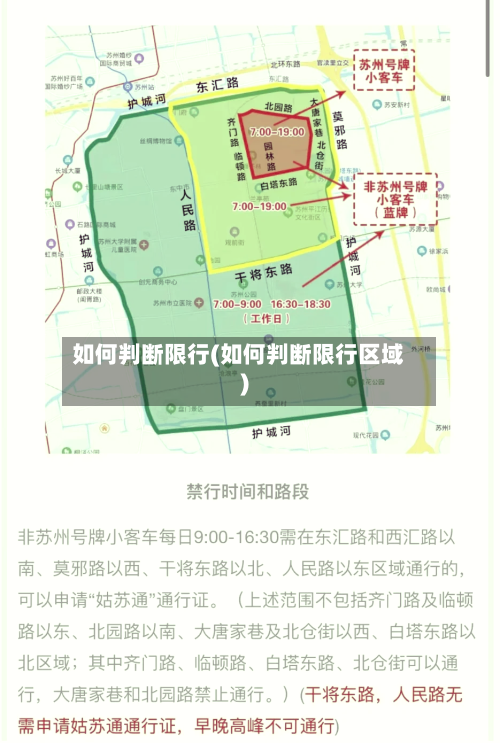 如何判断限行(如何判断限行区域)