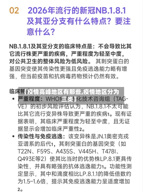 【疫情高峰地区有那些,疫情地区分为三类】
