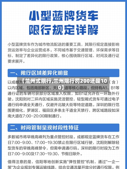 【兰州式限行,兰州限行罚200还是100】